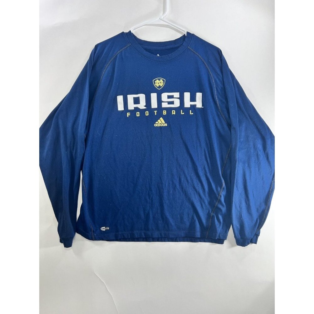 University of Notre Dame Irish Football Performance T Shirt Tee Lrg MSRP $40